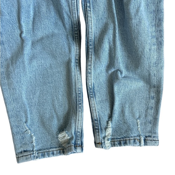 Zara High waist Rise Blue Tattered mom jeans - Picture 8 of 10